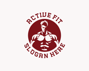 Strong Man Fitness logo design