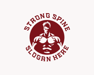 Strong Man Fitness logo design