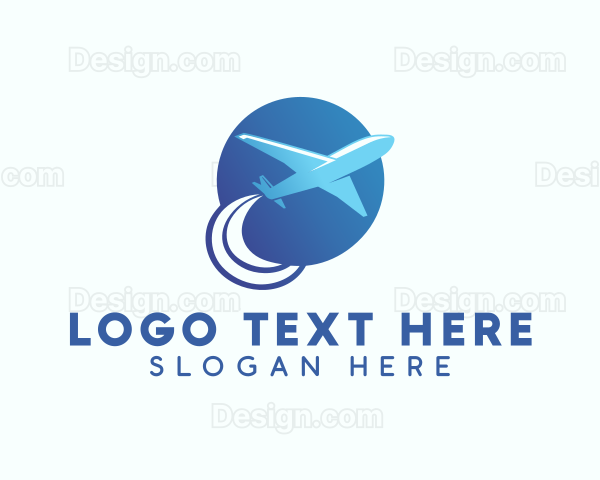 Airplane Flight Aviation Logo