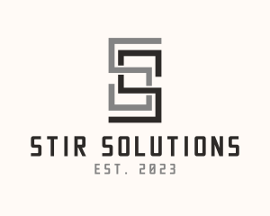 Minimalist Linear Letter S Business logo design