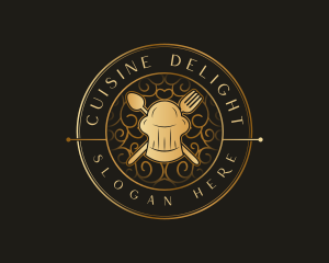 Toque Utensils Restaurant logo design