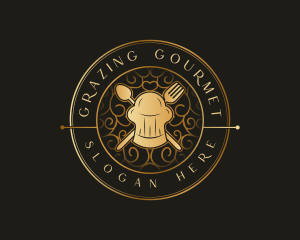 Toque Utensils Restaurant logo design