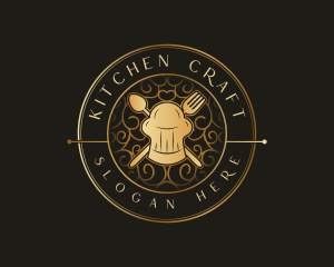 Toque Utensils Restaurant logo design