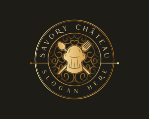 Toque Utensils Restaurant logo design