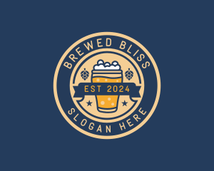 Pub Brewery Craft Beer logo design