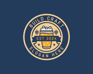 Pub Brewery Craft Beer logo design