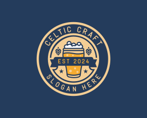 Pub Brewery Craft Beer logo design