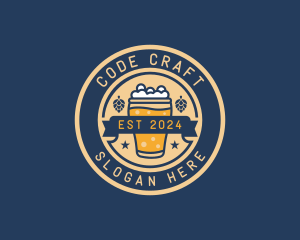 Pub Brewery Craft Beer logo design