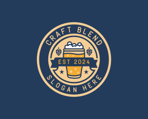 Pub Brewery Craft Beer logo design