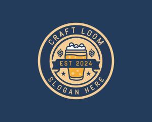 Pub Brewery Craft Beer logo design