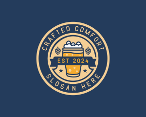 Pub Brewery Craft Beer logo design