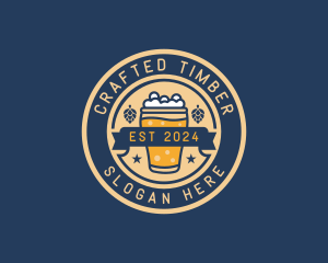 Pub Brewery Craft Beer logo design