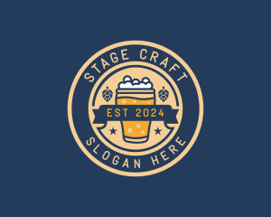 Pub Brewery Craft Beer logo design