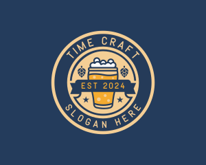 Pub Brewery Craft Beer logo design