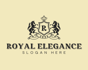 Royal Stallion Shield logo design