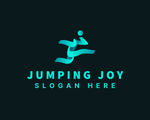 Athlete Jump Sports logo design