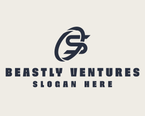 Logistics Company Letter S logo design