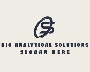 Logistics Company Letter S logo design