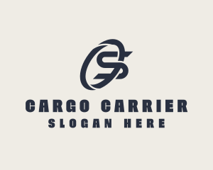 Logistics Company Letter S logo design