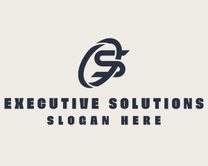 Logistics Company Letter S logo design