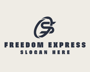 Logistics Company Letter S logo design