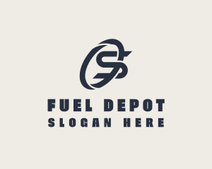 Logistics Company Letter S logo design