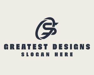 Logistics Company Letter S logo design