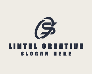 Logistics Company Letter S logo design