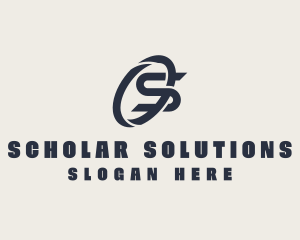 Logistics Company Letter S logo design