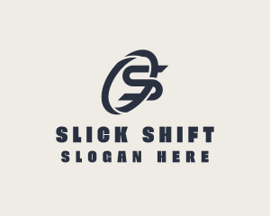 Logistics Company Letter S logo design