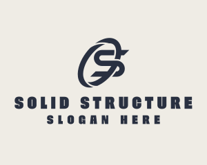 Logistics Company Letter S logo design