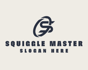 Logistics Company Letter S logo design