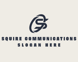 Logistics Company Letter S logo design