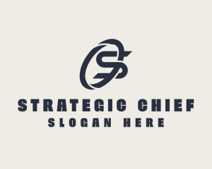 Logistics Company Letter S logo design