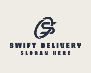 Logistics Company Letter S logo design