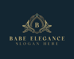 Elegant Ornament Crest logo design