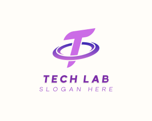 Tech Orbit Letter T logo design