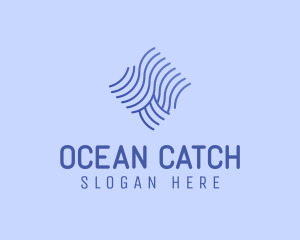 Beach Ocean Wave logo design