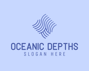 Beach Ocean Wave logo design