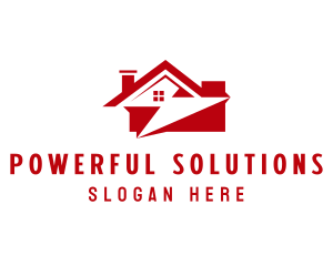 Flash Power House Electrician logo design