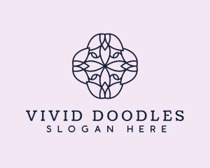 Floral Flower Pattern logo design