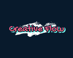 Neon Graffiti Paint logo design