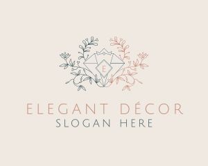 Diamond Floral Jeweler logo design