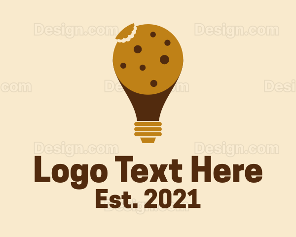 Choco Chip Cookie Idea Logo