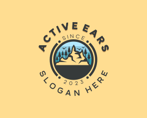 Forest Mountain Adventure logo design