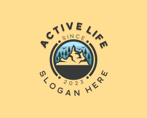 Forest Mountain Adventure logo design