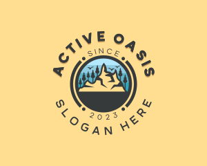 Forest Mountain Adventure logo design