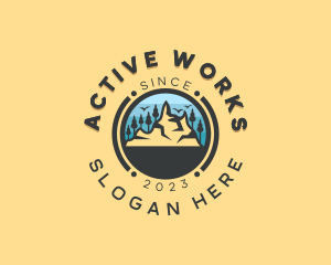 Forest Mountain Adventure logo design