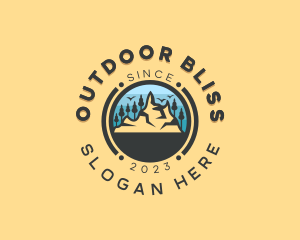 Forest Mountain Adventure logo design