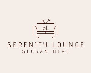 Television Sofa Furnishing logo design